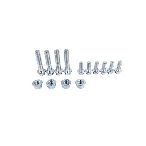 Flynsu 11'' Front Suspension Shock Swing Arm Full Kit Upper Lower Steering Knuckle Spindle Kit Replacement for DIY ATV Quad Bike Buggy Go Kart Parts