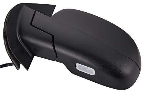 ZAPOSTS Side View Mirror Fit for 07-13 Chevy Silverado 1500 2500 HD 3500 HD,GMC Sierra 1500 2500, Yukon/Yukon XL -Power Heated Manual Folding with Arrow Turn Signal Puddle Light Driver Side