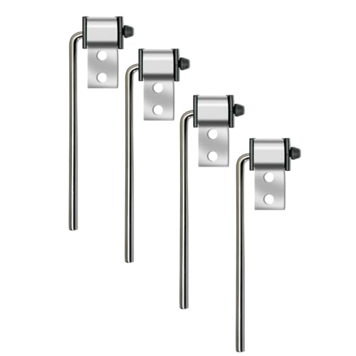 4 Pack Universal Stainless Steel Exhaust Hanger Rod Weld On Heavy Duty Exhaust Bracket Hanger - 3/8" Rod 10" Long