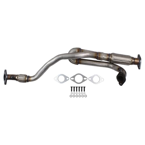 DriveFix Exhaust Y Pipe Front Flex Pipe with Gasket Kit for GMC Acadia Chevrolet Traverse Buick Enclave 3.6 2009-2017 Saturn Outlook 2009-2010