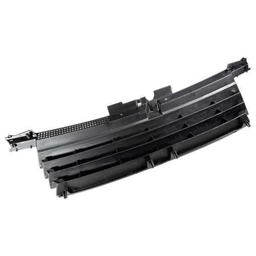 OTMGTGM Upper Front Hood Bumper Grill Grille Mesh with Hood Notch Filler Compatible With 1999-2005 VW Volkswagen Jetta/Bora MK4