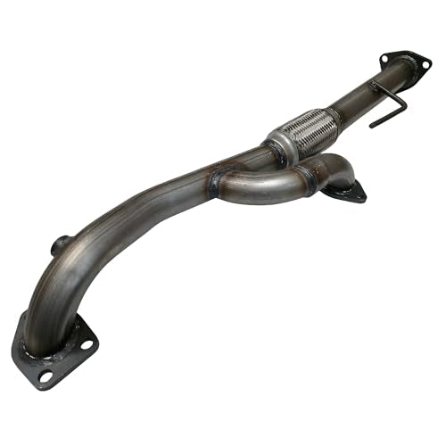 Exhaust Flex Y Pipe Replacement for Acura MDX, ZDX, Honda Pilot, Ridgeline 3.5L, 3.7L V6 (2003-2015) Stainless Steel Repair Direct Fit Kit with Gaskets Hardware - EXCLUSIVE EXHAUST