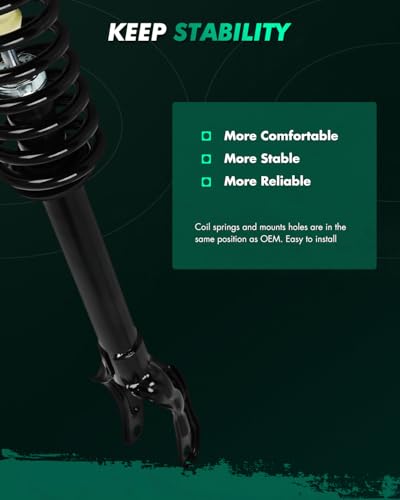 SCITOO Front 2Pcs Complete Strut Assemblies 2011-2015 for Dodge for Durango 2011-2015 for Jeep Grand for Cherokee Shocks Struts 172546L 172546R