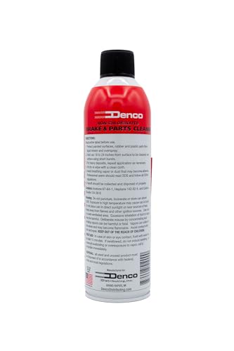 Denco #1930 Brake & Parts Cleaner Spray, Non-Chlorinated, Fast-Drying Degreaser, Low Odor Aerosol, 15.3oz (13oz net wt) (Case of 12)