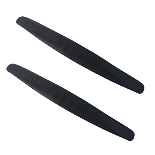 AUXBC 2Pcs Universal Car Bumper Guard Strips, Front Rear Corner Protector Trim, Anti-Scratch Collision Resistant Edge Guards, Rubber Bumper Bully for SUV Pickup Truck, Black