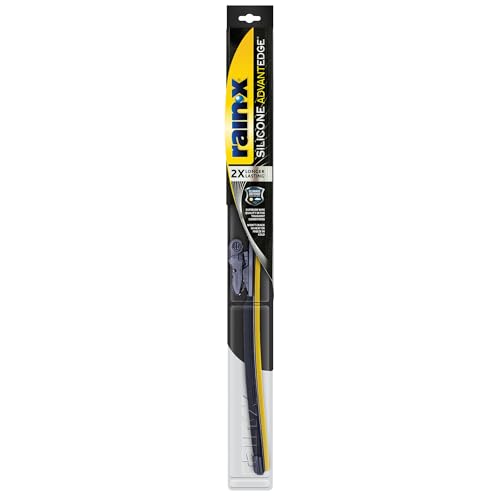 Rain-X Silicone AdvantEdge Wiper Blade 21" Windshield Wiper Blades Replacement, All-Weather Performance Lasts 2X Longer, Premium Beam, Installock Adapter for Easy Fit (Pack of 1)