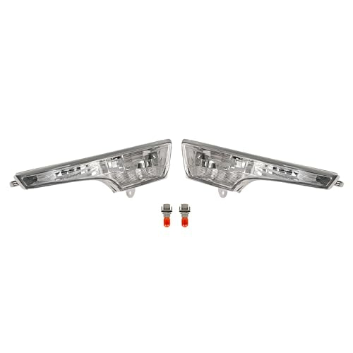 HECASA Turn Signal Light Compatible with 2013-2018 Altima Front Bumper Corner Light Assembly Replacement for 261303TA0A 261353TA0A Clear Lens (Driver Passenger Side)