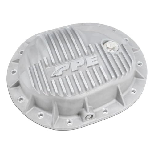 PPE Heavy Duty Rear Differential Cover 138051210 (Brushed) Compatible with 2020+ GM 1500 3.0L Duramax or 2014+ GM 1500 (V6 or V8 Gas)