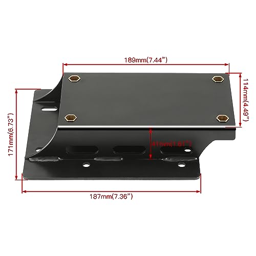 YOXUFA Torque Converter Motor Engine Riser Plate Kit Replacement for Predator 212cc 224cc 196cc 6.5hp Coleman CT200U BT200X Baja Warrior Massimo MB200 GX160 GX200 Engine Mini Bike Go Kart Parts
