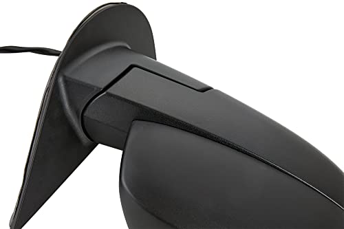ZAPOSTS Side View Mirror Fit for 07-13 Chevy Silverado 1500 2500 HD 3500,for GMC Sierra 1500 2500 HD,Yukon/Yukon XL 1500-Black Power Heated Arrow Turn Signal Puddle Light Passenger Side Manual Folding