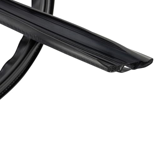 TRQ Front Driver & Passenger Side Roof Panel Weatherstrip Compatible with 1999-2016 Ford F-250/F-350 Super Duty 2008-2016 F-450 Super Duty