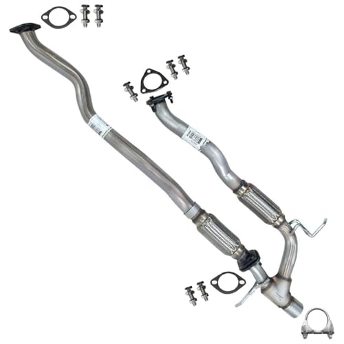 Exhaust Front Pipe Front Y Pipe Kit Compatible with Jeep Cherokee 2014-2018 3.2L | Stainless Steel | Northeastern Exhaust | Includes Gaskets Clamp Bolt Kit | Direct-Fit Replacement