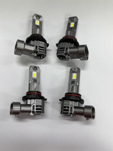 SEALIGHT 9005 9006 Bulbs Combo, 800% Brightness 100000LM, 6500K White Super Bright 9005/HB3 9006/HB4 Fog Light Bulbs, Plug and Play, Pack of 4