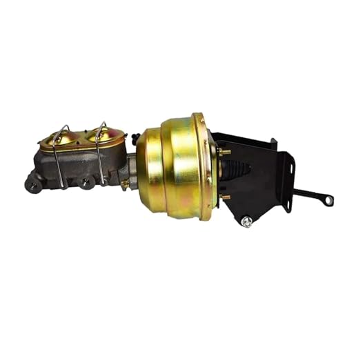 Power Brake Booster Conversion Kit for Jeep CJ7 CJ5 1974-1986, 8 Inch Dual Diaphragm & 1" Bore Master Cylinder, Complete Disc/Drum Setup, Reduces Pedal Effort, OE Performance PBUJ7486D