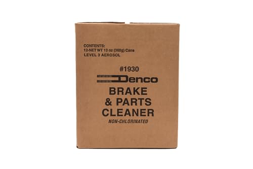 Denco #1930 Brake & Parts Cleaner Spray, Non-Chlorinated, Fast-Drying Degreaser, Low Odor Aerosol, 15.3oz (13oz net wt) (Case of 12)
