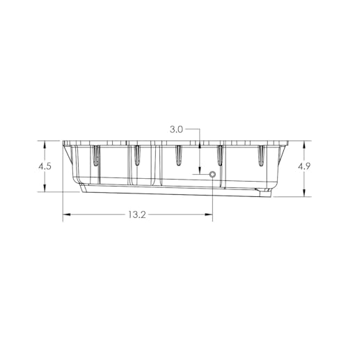 PPE Deep Heavy Duty Transmission Pan (BLACK) 128051120 Compatible for 2020+ GMC Sierra 1500 or 2020+ Chevy Silverado 3.0L with Allison 10L80 Transmission