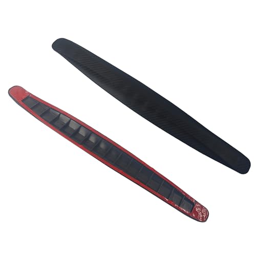 AUXBC 2Pcs Universal Car Bumper Guard Strips, Front Rear Corner Protector Trim, Anti-Scratch Collision Resistant Edge Guards, Rubber Bumper Bully for SUV Pickup Truck, Black