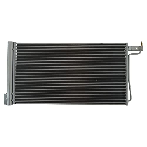 TRQ A/C Condenser and Receiver Drier Assembly Compatible with 2012-14 Ford Focus L4 2.0L Naturally Aspirated