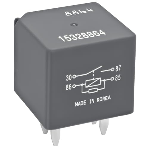 Automotive Relay 15328864 D1741C (Pack of 4) – 12V 40A 4-Pin SPDT Automotive Relay 12193604 13503102 Replacement – A/C Compressor, Starter & Fan Control for Chevy Silverado, GMC, Buick
