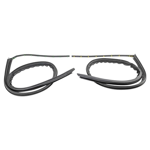 TRQ Front Driver & Passenger Side Roof Panel Weatherstrip Compatible with 1999-2016 Ford F-250/F-350 Super Duty 2008-2016 F-450 Super Duty