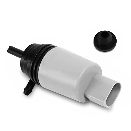 Front Windshield Washer Pump w/Grommet Replacement for BMW 328i, 325xi, 325i, 525i, 535i GT, 550i,640i, M3, M5, M6 Replaces OEM 67126934159, 67127302589, 21323-232316A