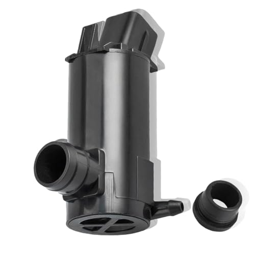 Windshield Washer Pump w/Grommet Compatible with Hyundai Accent Elantra Sonata Tiburon Replacement for Kia Cadenza Forte Optima Spectra Replaces 98510-26000, 9851-1C000, 98510-2G000, 98510-1C500
