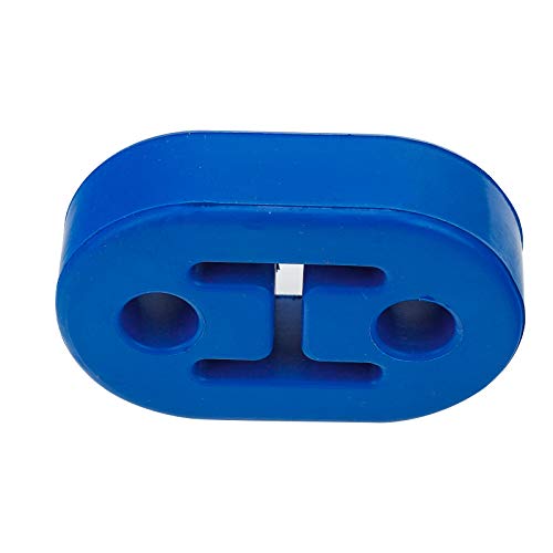 Exhaust Hangers Upgrade EPDM(More Durable than Rubber) Muffler Bushing Insulator Shock Absorbent Mount Bracket 2 Hole 12mm (73mm x 47mm x 21mm) Universal Fit - 4PCS (Blue)