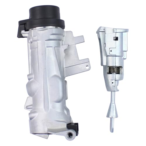 DriveFix Ignition Switch Door Lock Cylinders for VW Tiguan 2012-2017 Passat 2012-2019 Jetta 2006-2018 GTI Golf 2011-2018 Eos 2012-2016 for Audi Q3 2015-2018 w/ 48-Chip 433 Frequency Remote Key