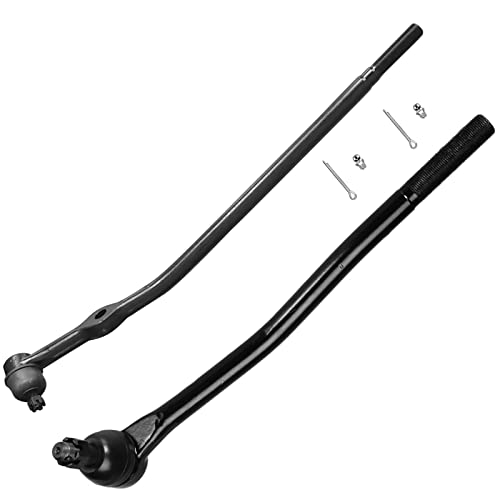 Front Inner and Outer Tid Rod + Adjusting Sleeve FITS 4WD Models for Ford Ranger 90-97/ Explorer 91-94/ Bronco II 90, DS1161 DS1177 ES2079 ES2080 ES2214 ES2215 Front Tie Rod Drag Link Kit- 6pc Set
