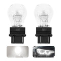Purthog 2PCS 3157 Bulb for Car,Long-Term Use Tail Lights Bulb as Halogen Light Bulbs 12V P27-5W 3000K,Essential Brake Light Bulbs Replacement Compatible with GMC Ford Nissan (White)