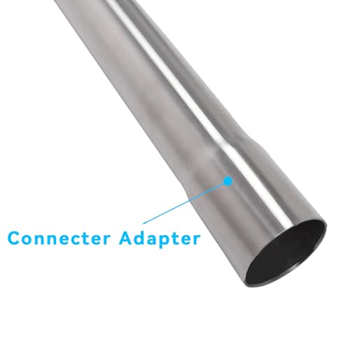 2.5 Inch Exhaust Pipe T304 Stainless Steel Exhaust Tubing,Tailpipe Inlet and Outlet 2 1/2"ID Length 17.3" Straight Exhaust, Universal Connector Adapter Tubo, Metal Tubing