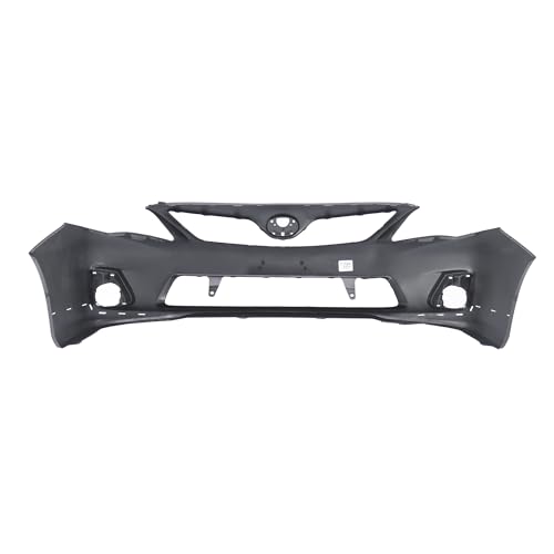 FitParts Compatible With Front Bumper Cover 2011-2013 Toyota Corolla S XRS Sedan 11-13. New, Primed and Ready for Paint. With Fog Light Holes. TO1000373 5211903902 2012