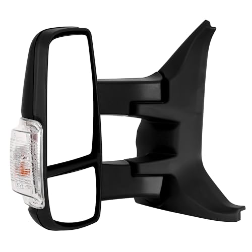 YITAMOTOR Left Side Mirror Compatible with 2015-2024 Ford Transit 150 250 350 Power Heated Mirror, Door mirror with Amber Turn Light