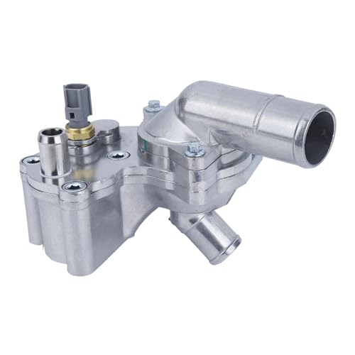 Upgrade Aluminum Thermostat Housing Assembly.(1PCS) Replaces Part # 5R3Z-8592-BA 5R3Z8592BA. Fit For 2005-2010 Ford Mustang 4.0L V6.