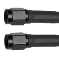 Allstar Performance ALL48361 12" Coated Braided Brake Line with Size-3 Hose and Size-3 End, Black