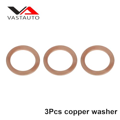 M16 x 1.5 Magnetic Oil Drain Pan Plug,Magnetic Stainless Steel Oil Drain Plug Nut Bolt,with 3 PCS Copper Crush Washer Anti Leakage,Universal Leak-proof Replacement,Fits Most Cars, Motorcycles, Boats