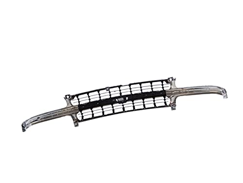 JustDrivably Front Grille Grill Chrome Shell With Black Insert Compatible With Chevrolet Silverado 1500 2500 1999-2002 & Suburban 1500 2500 & Tahoe 2000-2006
