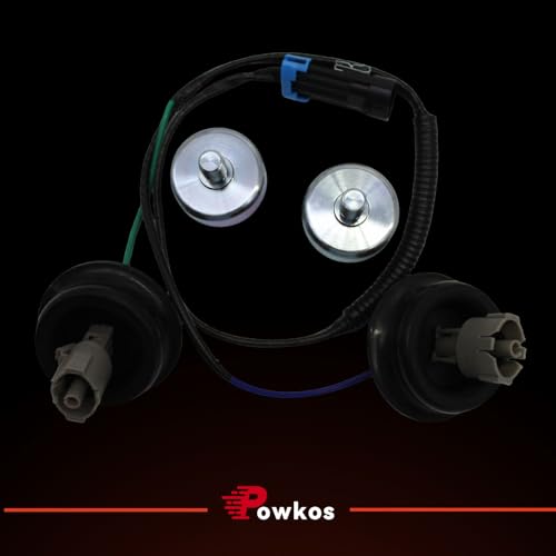 Powkos 12601822 Knock Sensor Kit with Wiring Harness Compatible with Chevy Silverado Suburban Tahoe Avalanche GMC Sierra Yukon Cadillac Hummer Replace 12589867 917-033