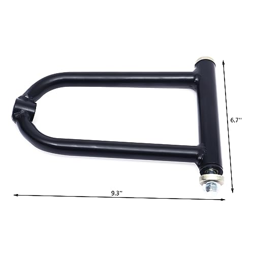 12'' Front Suspension Shock Swing Arm Full Kit Upper Lower Steering Knuckle Spindle Kit For ATV Quad Bike Go Kart Buggy DIY Parts Front Suspension Swingarm Assembly 3 Holes Flange