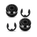 PACLVIO 2PCS Transfer Case Shift Linkage Bushings with E-Clips, Transfer Shift Control Lever Grommet Bushing Kit Replacement for Dodge Ram 1500 2500 3500, OEM#68078975AA 68078974AA