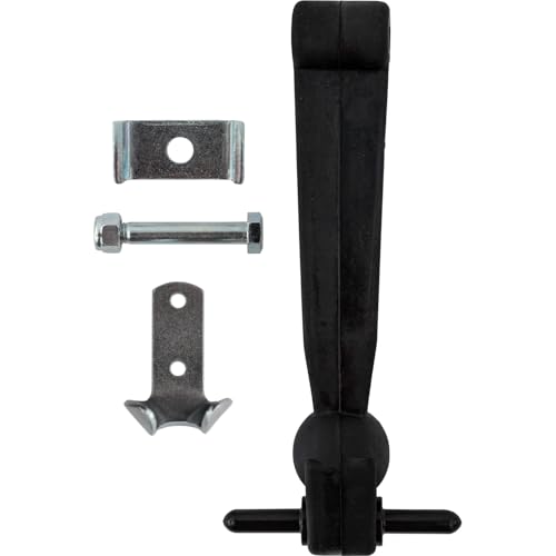 Buyers Products WJ208 Truck and Trailer Rubber Hood Latch, 7-7/8 Inch Heavy-Duty Rubber Hood Catch, Includes Brackets & Pin w/Bumper, Great For Battery Boxes & Tool Cabinets