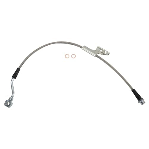 TRQ Front Performance Brake Hose Set Compatible with 1988-1999 Chevrolet C1500 1992-1999 C1500 Suburban 1988-1998 C2500 1992-1996 C2500 Suburban 1995-2000 Tahoe GMC Yukon