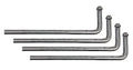HiBuyer 4 pcs Universal Swinging 10" Stainless Steel Exhaust Hanger 0.47" Rod Weld On