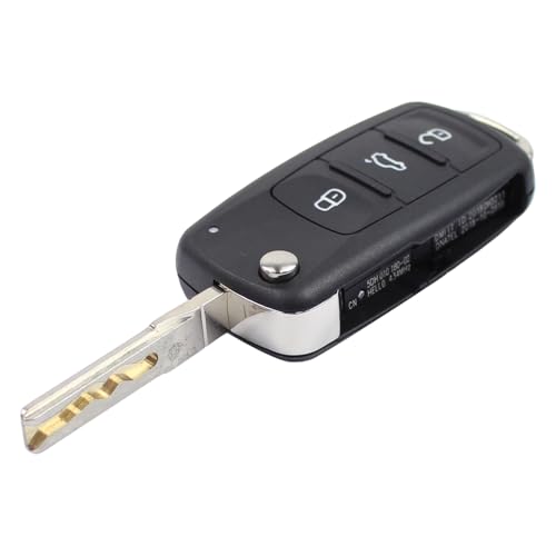 DriveFix Ignition Switch Door Lock Cylinders for VW Tiguan 2012-2017 Passat 2012-2019 Jetta 2006-2018 GTI Golf 2011-2018 Eos 2012-2016 for Audi Q3 2015-2018 w/ 48-Chip 433 Frequency Remote Key