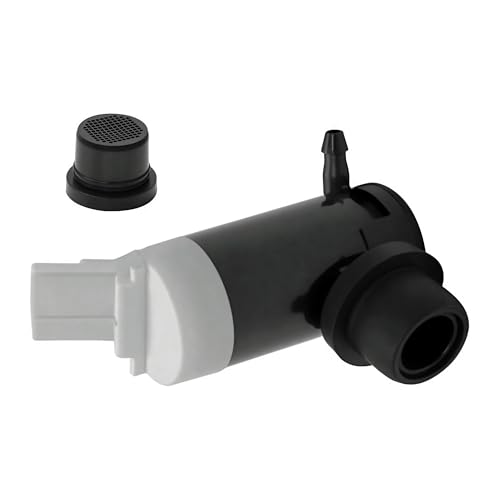 Windshield Washer Pump w/Grommet Replacement for Ford E150 E250 E350 E450 F150 F250 F350 F450 F550 F650 F750 Replaces OEM WG-318 8C3Z17664A