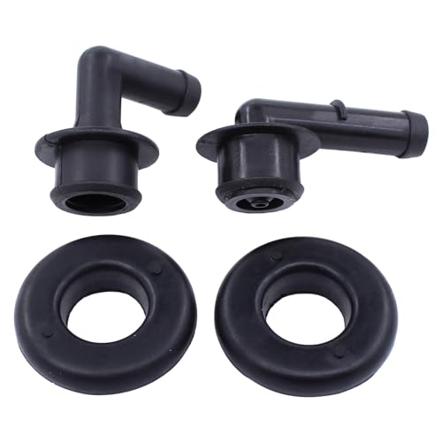 Crankcase Vent Tube Breather Hose and PCV CCV Vent Valve Elbows Grommet Kit