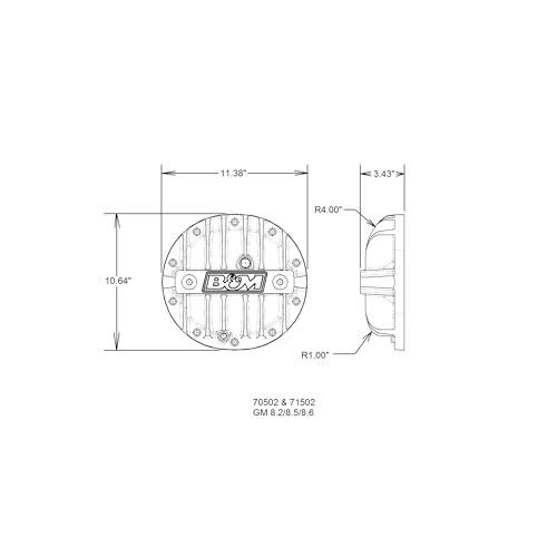 B&M 71502 Differential Cover