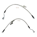 TRQ Front Performance Brake Hose Set Compatible with 1988-1999 Chevrolet C1500 1992-1999 C1500 Suburban 1988-1998 C2500 1992-1996 C2500 Suburban 1995-2000 Tahoe GMC Yukon
