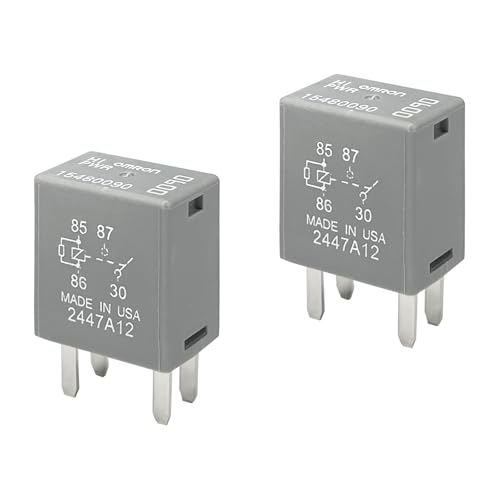 QKYS 2PCS 12088567 8567 Automotive Relay, High-Performance 12VDC 30A 4Pin Fuse Box Relays, 12088567 8567 GM Ecm Flashers Relay Fit for Buick, Cadillac, Chevrolet, Ignition, Horn & More