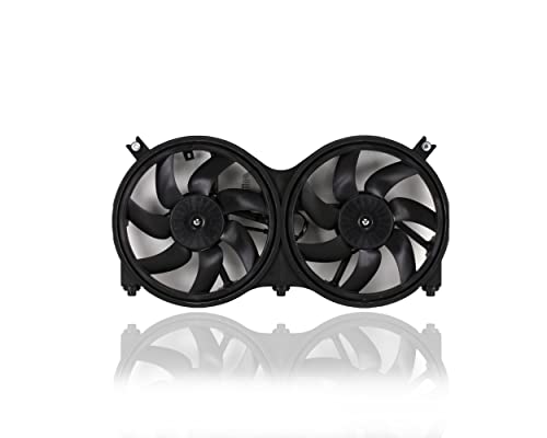 Dual Radiator and Condenser Fan Assembly - Pacific Best Inc. Compatible/Replacement for NI3115149 13-17 Nissan Pathfinder, 14-14 Hybrid, 14-18 Infiniti QX60/Hybrid, 13-13 JX35